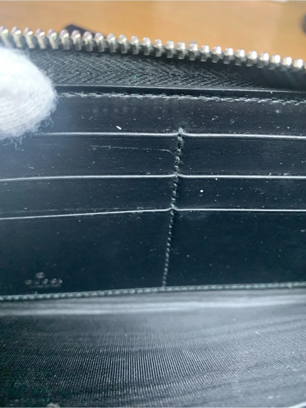 Gucci Black Monogram Wallet with Rainbow UFO Embroidery - Picture 9 of 17